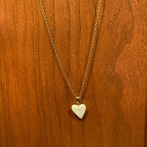 Whale Bone Heart Shaped Necklace